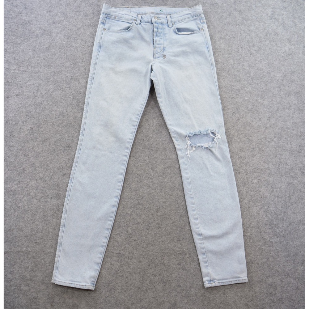 Ksubi Van Winkle Jeans Mens 32 Blue Slim Straight Heavy Metal Streetwear